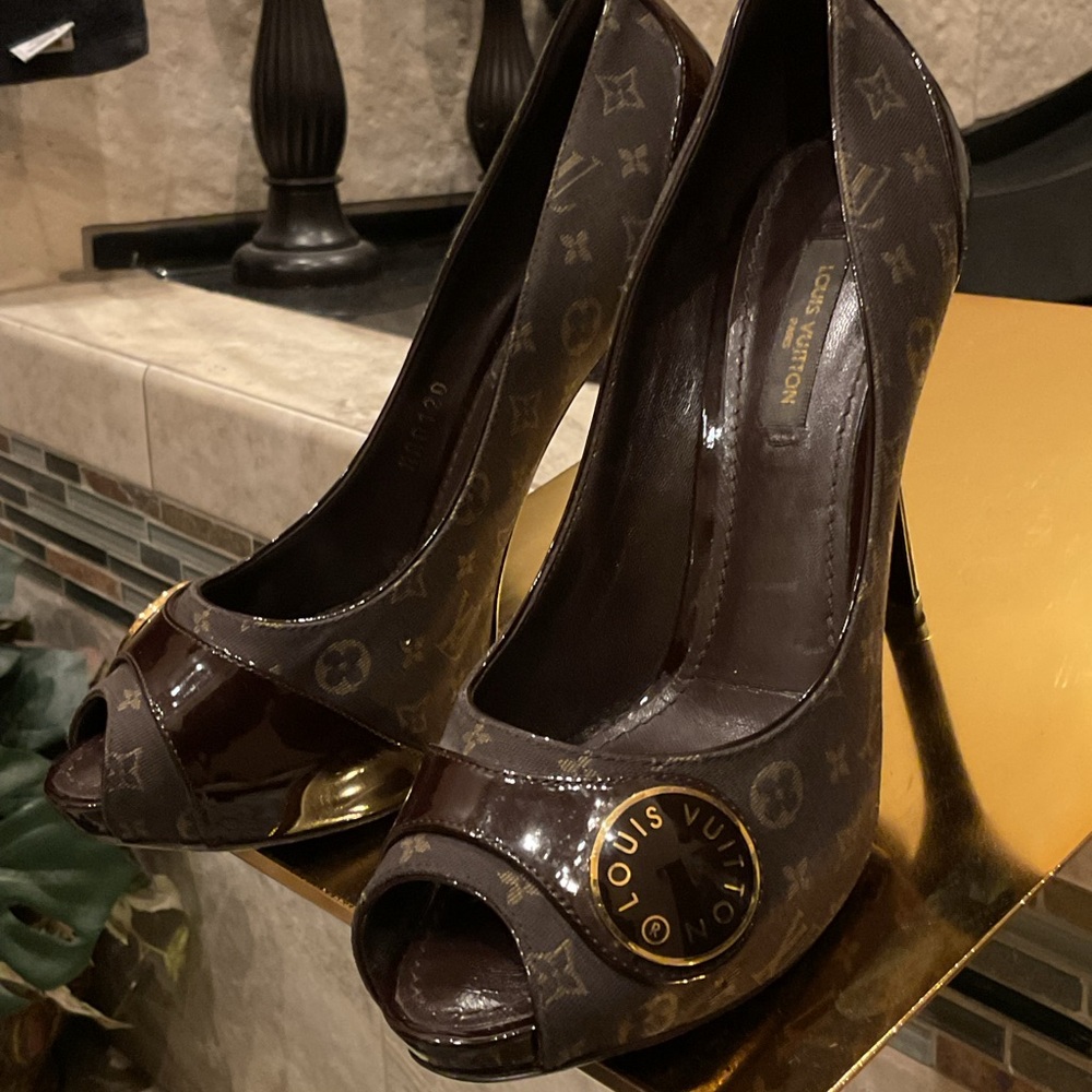 Louis Vuitton monogram heels